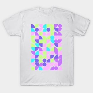 W Geometric Colourful Triangle Pattern for T-Shirt